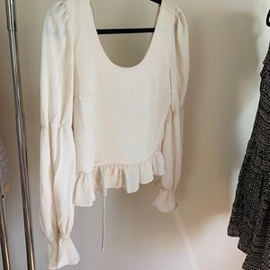 Shop Lane 201 dress shirt with bell long sleeves